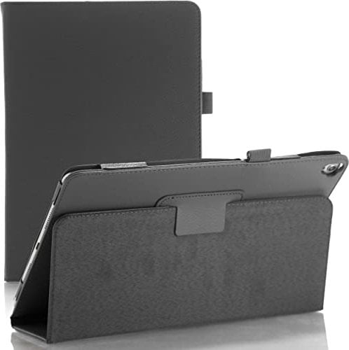 PU Leather Stand Folio Case for iPad 10.2 9th Generation (2021) 8th/7th Gen (2020/2019), iPad Pro 10.5 (2017), iPad Air 3 (2019) (Grey)