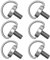6 Stück M4 Schraube Edelstahl für DJI Mini 3 Pro RC Fernbedienung, Quick Install Metal Screw, Mini 3 Pro Zubehör, 304 Schrauben für Verbinden des Schultergurts mit der DJI RC Fernbedienung