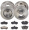 RIDEX 3405B0379 Bremsenset Hinten & Vorne & Belüftet 260 & 256mm - Bremsen Set mit Bremsscheiben und Bremsbeläge Satz