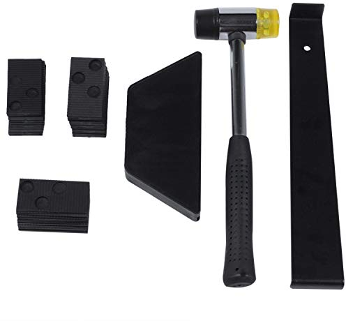 Graootoly Laminate Wood Flooring Installation Kit Wood Flooring Installation Kit with 30 Spacers, Tapping Block, Pull Bar and Mallet