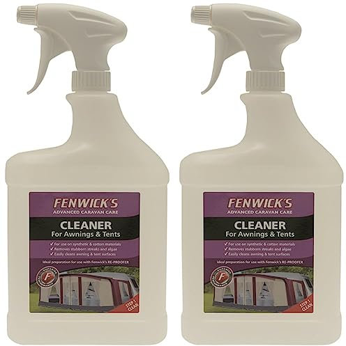 Fenwicks 1820 Awning and Tent Cleaner - Off-White, 1 Litre (Pack of 2)