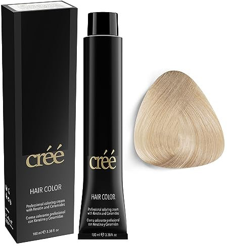 Créé Cree Professional - Tinte permanente para el cabello, 100 ml (Ash Super Lightener - 901)