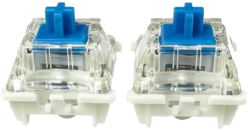 Zjmehty Gateron G Pro 3.0 Blue Switches for Mechanical Keyboard,3-Pin 60gf Clicky/Pre-Lubed/Pin-Enhanced Switches(36pcs,Blue,3-Pin)