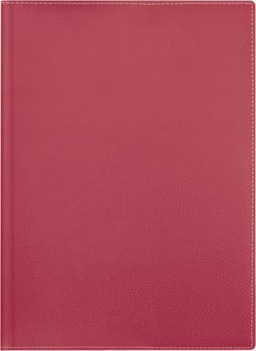 BRUNNEN Buchkalender Modell 796 (2025), 2 Seiten = 1 Woche, A5, 128 Seiten, Kalenderhülle Kunstleder, rot