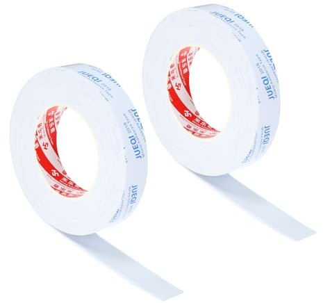 PATIKIL 1W x 5/64T x 16.4Ft EVA Einseitiges Schaumband, 2 Stück Mehrzweck-Dichtungsstreifen Schaumstoff-Pad Schwamm Band Isolierungs-Dichtungsstreifen mit Klebstoff für Tür, Weiß