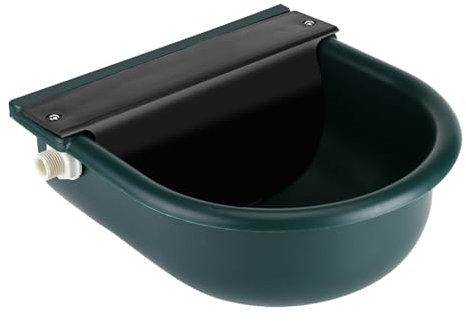 HOHXFYP Automatischer Tiertrinkwassernapf, 4 Liter Trinkwassertrog Aus Kunststoff für Kühe, Einstellbarer Wasserstand, Viehtränke für Pferde, Rinder und Schafe