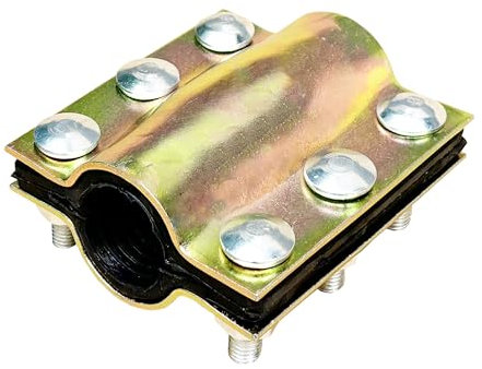 GYYGRY Pipe Repair Clamp, 1in(DN25×100), for 1 inch Pipe, Leak Sealer for Pipes and Plumbing, Bronze, Repair Tool