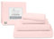 Pizuna 100% Coton Parure de Lit 140x200 cm Rose Clair, Tissu de Satin de Coton à 600 Fils au Pouce carré Comprend 1 Drap Housse, 1 Drap Plat, 2 Taie d'oreiller (Coton Draps 2 Personnes)