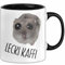 Sad Hamster Meme Lustige Tasse Hamsti Trauriger Hamster Büro Kaffee-Becher Lecki Kaffi (Schwarz)