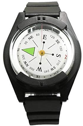 Compass Watch – Orologio robusto per navigatori all'aperto, orologio con bussola, orologio GPS con avvisi meteo, orologio impermeabile durevole, orologio da trekking, orologio da polso con bussola per