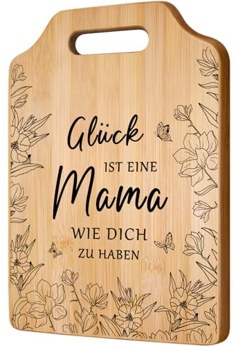 JOYVADO Geschenke für Mama, Mama Geschenk, Weihnachtsgeschenke für Mama, Bambus Schneidebrett zum Geburtstag Muttertag, Mutter Tochter Geschenk