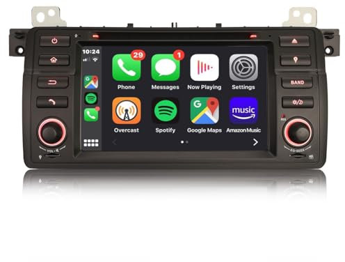 GONFEN Android 13 DAB+ Autoradio Acht-Kern Für BMW 3er E46 318 320 325 M3 MG ZT Rover 75 mit GPS Navi Unterstützt Wireless CarPlay Android Auto 4GB RAM + 64GB ROM CD DSP WiFi Canbus SWC OBD2 TPMS DVR