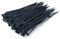 Black Cable Ties (150mm x 3.6mm - 1000 Pack) Small Nylon Zip Ties Plastic Tie Wraps for Office Cable Tidy DIY Garden