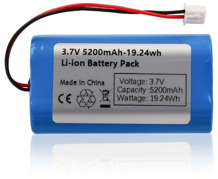 3,7 V 5200 mAh wiederaufladbarer Lithium-Ionen-Akku mit XH2.54-Anschluss