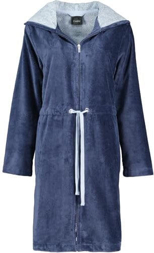 Cawö Bademäntel Damen Kurzmantel mit Kapuze Home 822 sea - 10 S