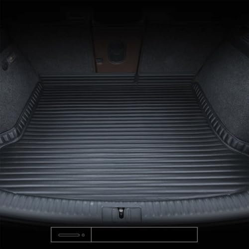 Leder Kofferraummatten für Audi A6 Avant (4B,C5) 2001-2004, Auto Antirutschmatten Teppiche, Hoher Rand Matten Kofferraumwanne Kofferraumschutz Wasserdicht Zubehör,C