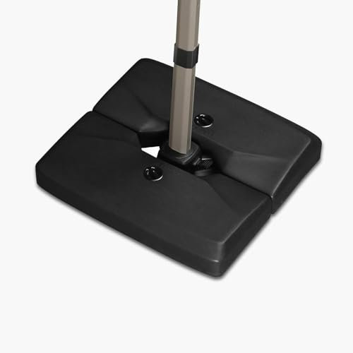 PURPLE LEAF Sonnenschirmständer HLRB120 Ampelschirmständer Gewicht Befüllbar bis 120 kg Wasser oder Sand HDPE Schirmgewicht für Sonnenschirm Ampelschirm, Schwarz