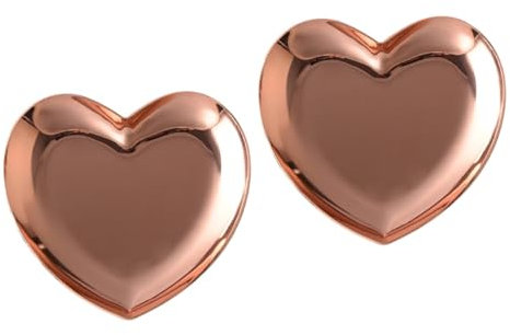 WOFASHPURET 2pièces Plateau De Rangement Acier Forme De Cœur Pour Bijoux Disque De Stockage Élégant Rose Pour Décoration De Bureau Maison
