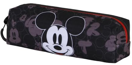 Disney Micky Maus Year-Fan Quadrat Federmäppchen 2.2, Schwarz, 22 x 9 cm