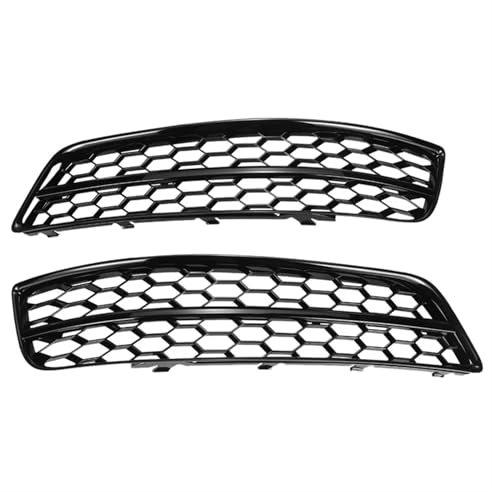 Griglia a maglie for fendinebbia anteriore nera for auto compatibile con Audi A3 8P 2009-2013 Copertura a nido d'ape for fendinebbia 8P0807681 8P0807682D