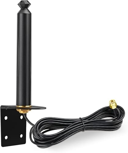 Superbat 4G LTE Outdoor Antenne 10dBi 698–2700MHz SMA, 3m RG174-Kabel | Mobilfunk-Ersatzantenne, IP65, passiv, mit M12-Wand-/Lochmontage | Für SPYPOINT Link Micro, Covert, Spartan, Tactacam