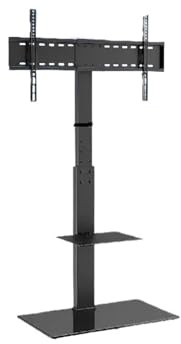 GLDYTVF TV Mount Stand TV Stand Mount Swivel Tall TV Stand for 32-55/65/ 85 inch TV Height Adjustable Portable Floor TV Stand For Plasma/Curved TV(32-85 inch)