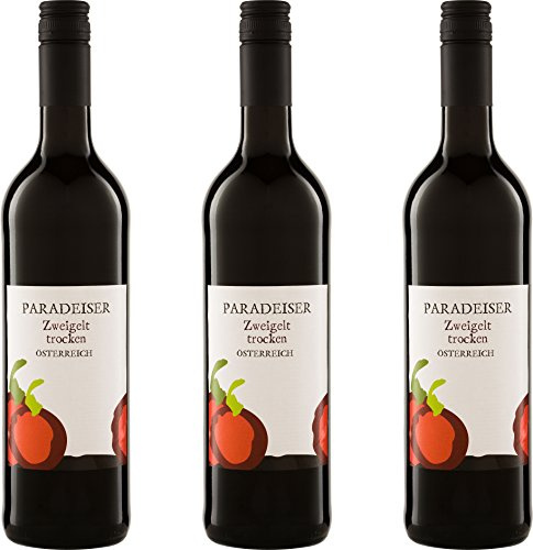 Eigenmarke Riegel Zweigelt PARADEISER Qualitätswein 2014/2015 Trocken ( 3 x 0.75 l)