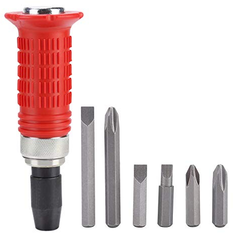 7 Pezzi Kit Avvitatore a Impatto Manuale per Impieghi Gravosi Set di Punte per Cacciavite