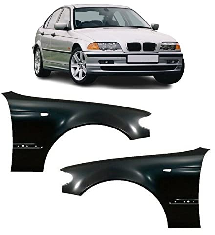 TVP Trade Vehicle Parts.co.uk Compatible With Front Wing Primed Pair Left & Right 3 E46 2001-2005 Saloon/Touring