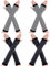 Bememo 4 Paar Winter Lange Fingerlose Handschuhe Gestrickte Armwärmer Ellenbogen Länge Handschuhe Daumen Loch Handschuhe für Damen Mädchen (Farbe G)