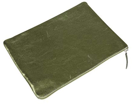 Clairefontaine 400027C Flache Mappe (mit Perlmutt-Effekt, 23x32 cm) 1 Stück grün