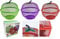 VR7 - Mesh Fruit Bowl Set Assorted Color - Keep Bugs Out, Apple Shape Mesh Fruit Baskets with Lids - Red, Green & Purple, Best Vegetable Storage Bowl & Table Centerpiece
