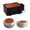 SIMOND STORE 2-teilige Gusseisen-Flachmann-Form und 2-teilige Aluminium-Ringform für Sandguss, Schmuckherstellung, Gusswerkzeug für Delft, Sand, Ton, Petrobond