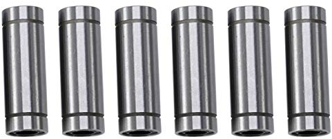 EVTSCAN Neueste Linearbewegungslager 6pcs LM8LUU 8x15mmx45mm Doppelseitige Gummidichtungskugel Linearbewegungslagerbuchse für 8mm Stange 3D-Drucker CNC-Teile