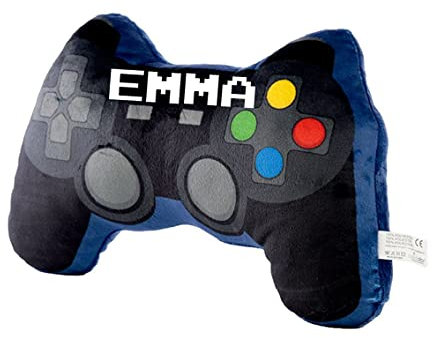 Personalised Plush Game Over Controller Shaped Cushion, Home Decorative, Gaming Gift, Novelty Shape, Gamer cushion