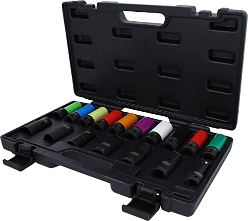 KS Tools 515.0885 1/2 MASTER Spezial-Kraft-Stecknuss-Satz für Radverschraubungen, 17-tlg