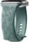 Mastten Floral Engraved Strap Compatible with Apple Watch Strap 38mm 40mm 41mm 42mm for Women, Soft Silicone Elegant Rose Floral Pattern Band for iWatch Series SE 10 9 8 7 6 5 4 3 2 1, Pine Green