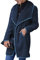 Teddy Jacket Women Sherpa Jacket Womens Long Fluffy Jacket Ladies Teddy Coats Warm Fleece Jacket Teddy Bear Jackets for Women Winter Coats Casual Lapel Long Sleeve Fleece Faux Fur Jacket Navy L