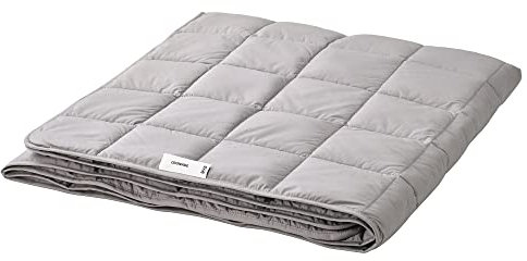 IKEA ODONVIDE Gewichtsdecke, leicht warm, 150 x 200 cm, 8 kg, Dunkelgrau