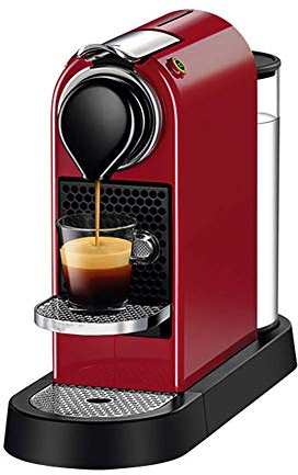 SOVORM Office Home Automatic Capsule Coffee Machine, Milk Latte, Cappuccino-Silver (Red) The New