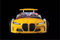 Bmw Car Bed for Boys Racing Car Bed with Matress , Led Lights, Single Toddler Bed,Kids Bed Frame with Remote Control Lights & Sounds for Kids, Boys & Girls - ,,Leather Cushioning(yellow)
