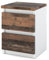 MRBLS Nachttisch Nachtschrank Nachtkommode Modern Möbel mit Schubladen Kommode Holz Schubladenschrank für Ihr Schlafzimmer (Weiß Matt - Old Style) – 30 x 43 x 32,5 cm (B/H/T)