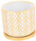 Sosoport 1 Ensemble De Pots De Fleurs Artisanaux en Ciment Blanc pour La Maison