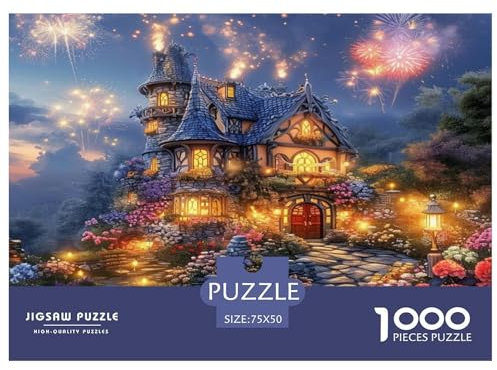 Castle Jigsaw Puzzles for Adults 1000 Piece Puzzle - Sustainable Gaming Jigsaw Puzzles Educational Games for Adults & Kids Age 12 Years Up