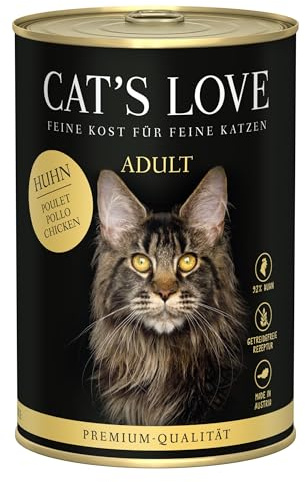 Cat'S Love | Nassfutter für Katzen | 6 x 400 g | Huhn