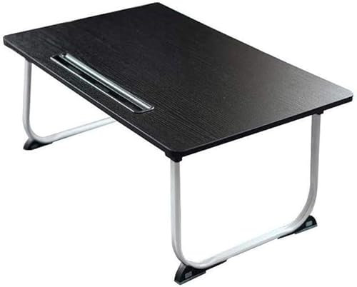 Mesa para Cama Plegable, Mesa de Ordenador Minimalista negra, Mesa for Ordenador portátil, Cama Plegable, Mesa pequeña, Mesa de Estudio, Mesa de Comedor