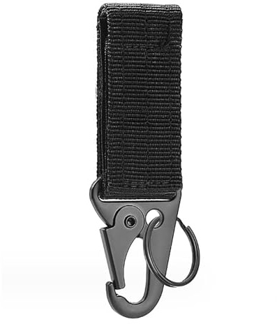Avejjbaey Mousqueton professionnel, porte-clés, ceinture, porte-clés, sangle, crochet tactique, clip