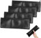 FUNOMOCYA 4pcs Microphone Case Mic Storage Bag Pouch Zip Leather Protector Carrying Case