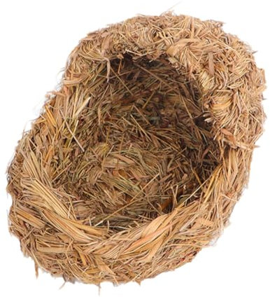 VILLFUL Hand-woven Cat Bed Outdoor Small House Guinea Pig Hay Hamster Nest Cat Accessory