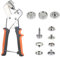 Luabue 80 Set Druckknopf Set mit Zange Druckknopfzange Set Metall Druckknopf Edelstahl 15mm Druckknopf Werkzeug für Leder Stoff Nähen Kleidung Planen Segeltuch Handwerk